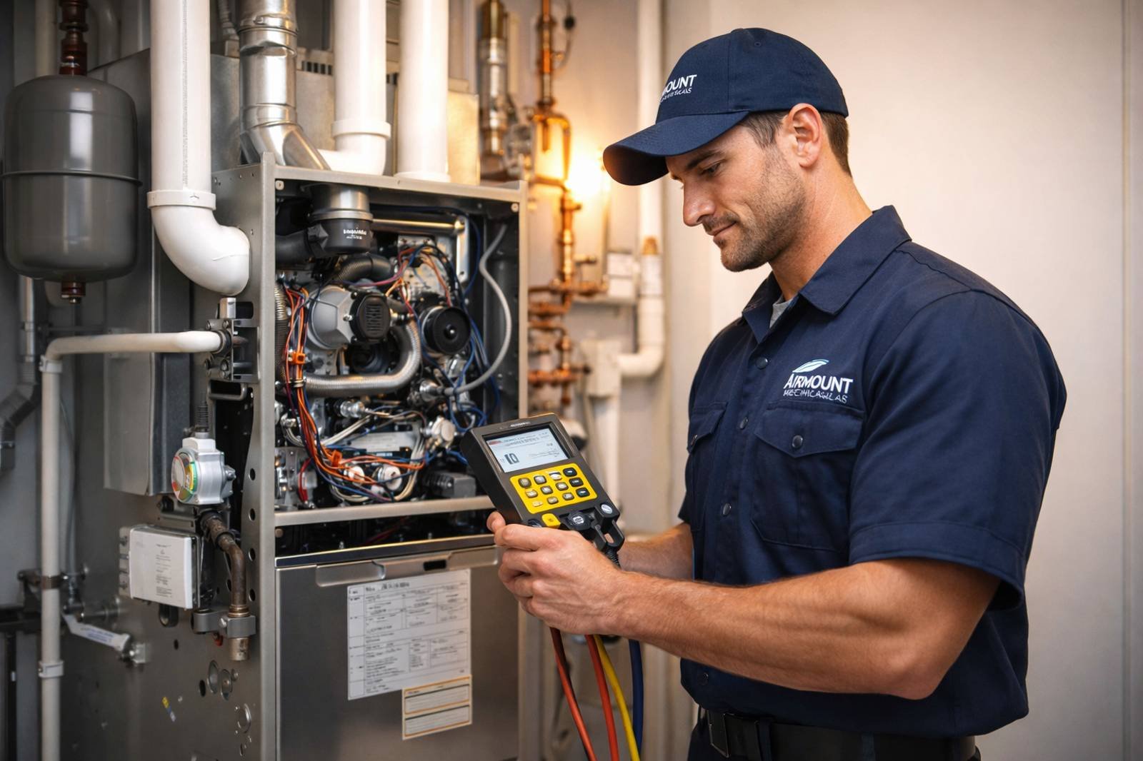 High-efficiency furnace replacement by Airmount Mechanical in BC"